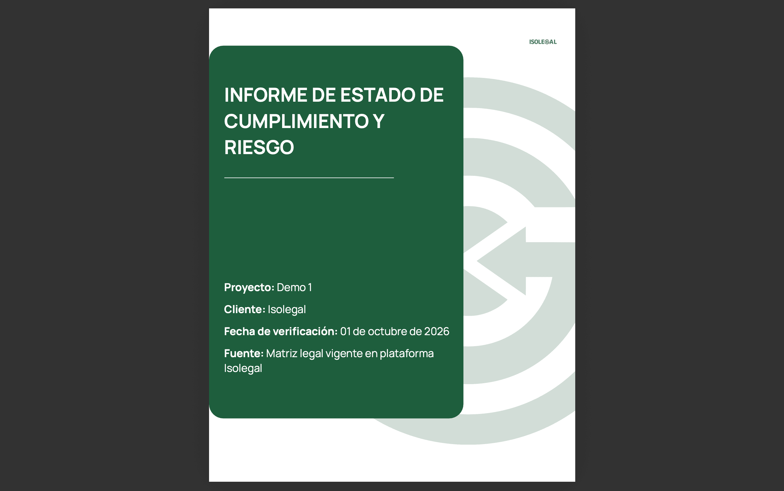 Informes personalizados en Isolegal